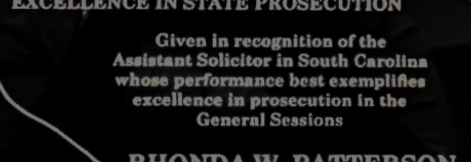 Deputy Solicitor Rhonda Patterson's award